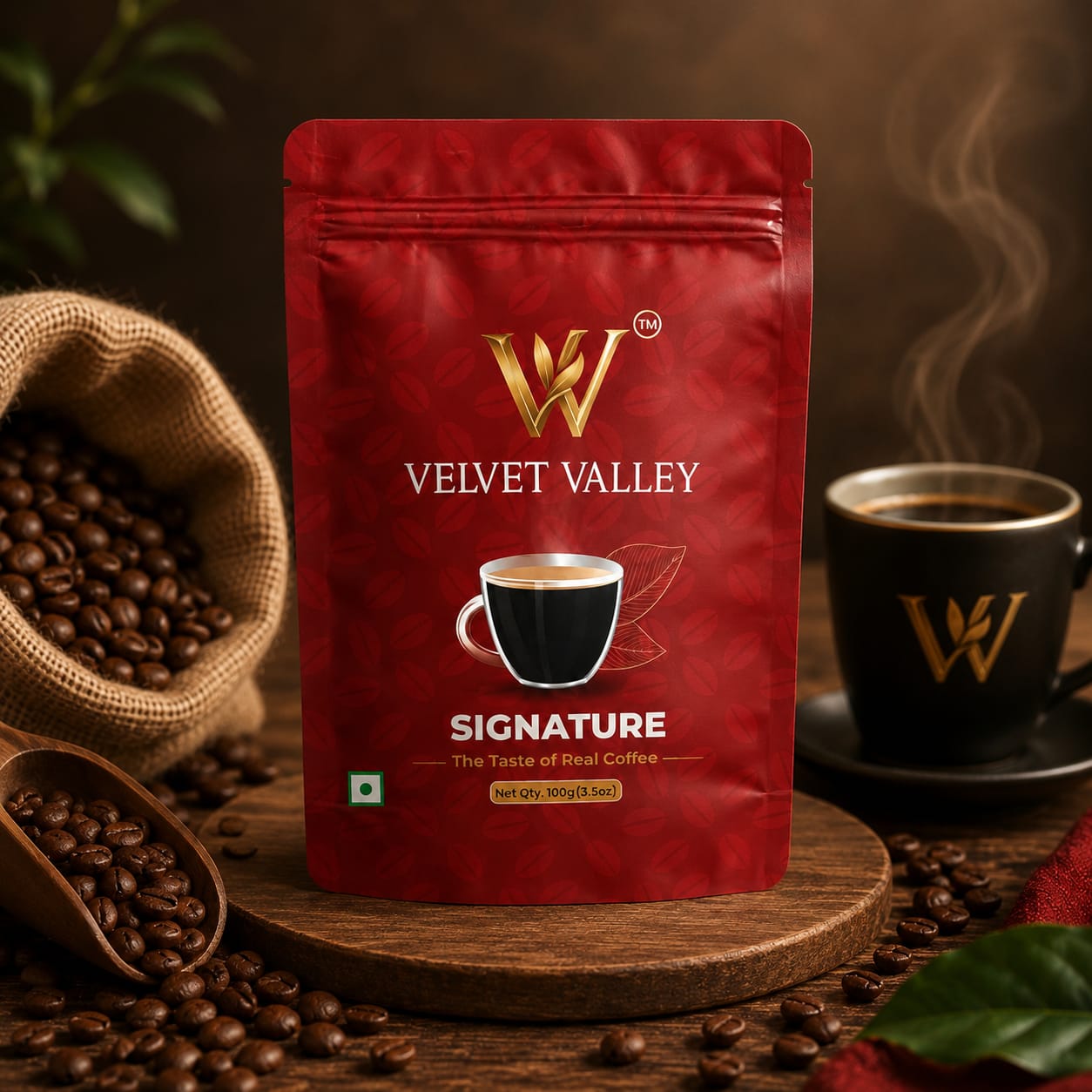 Velvet Valley Instant Coffee | Premium Coffee Blend | 100g Pouch