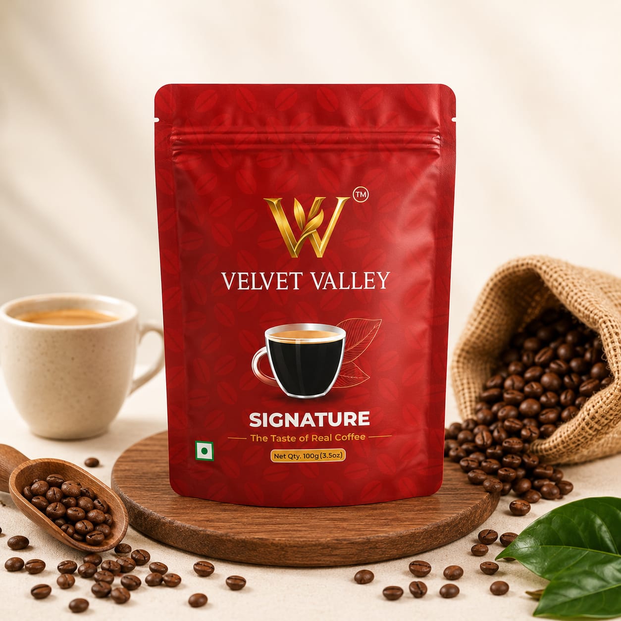 Velvet Valley Instant Coffee | Premium Coffee Blend | 100g Pouch